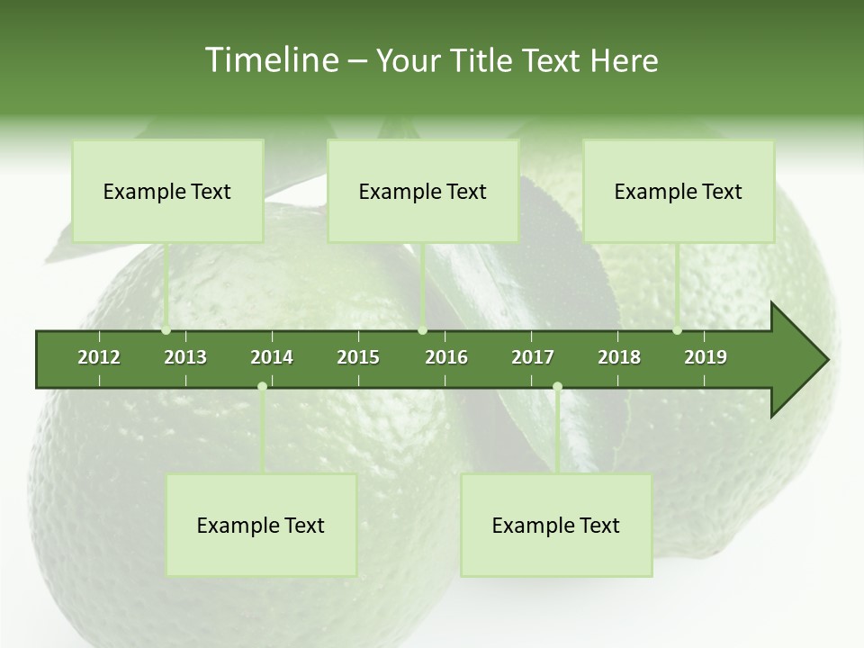 Background White Lime PowerPoint Template