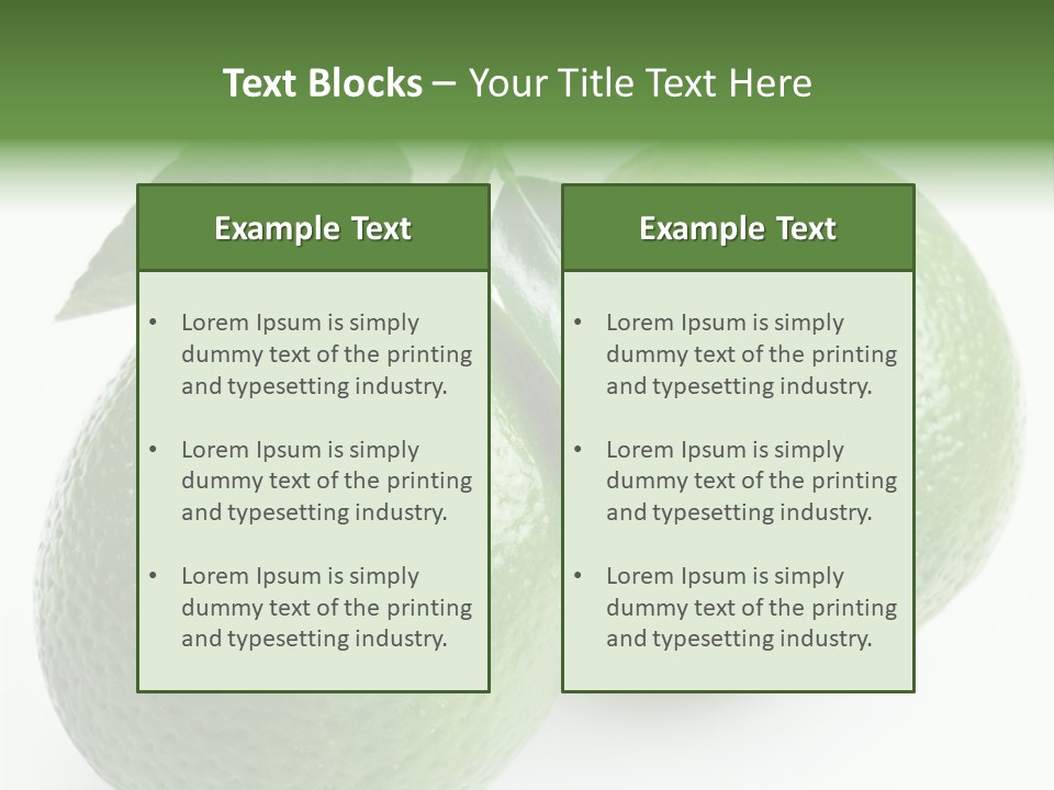 Background White Lime PowerPoint Template