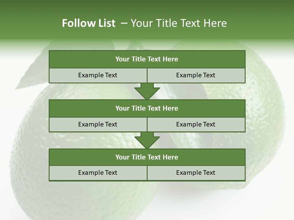 Background White Lime PowerPoint Template