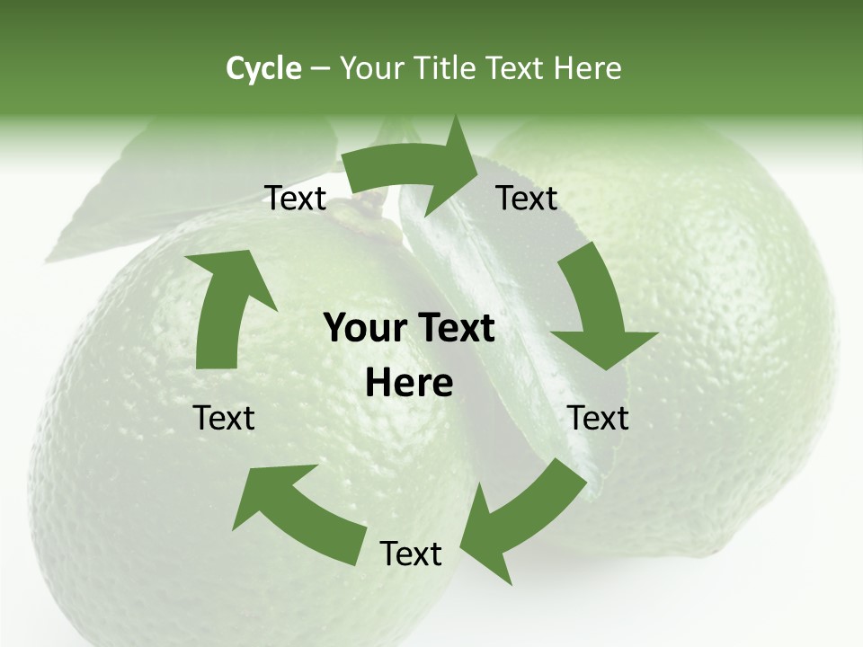 Background White Lime PowerPoint Template