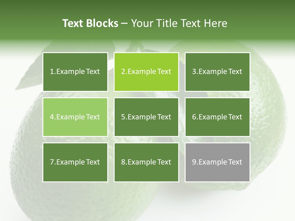 Background White Lime PowerPoint Template