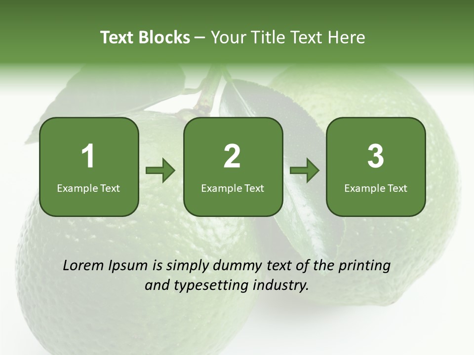 Background White Lime PowerPoint Template