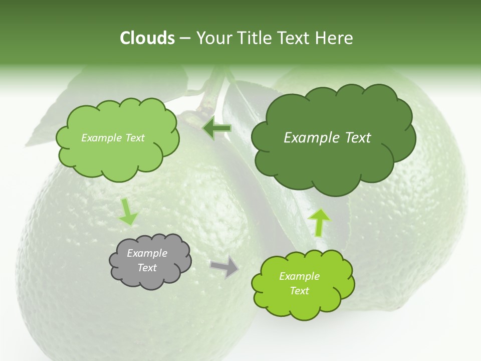 Background White Lime PowerPoint Template