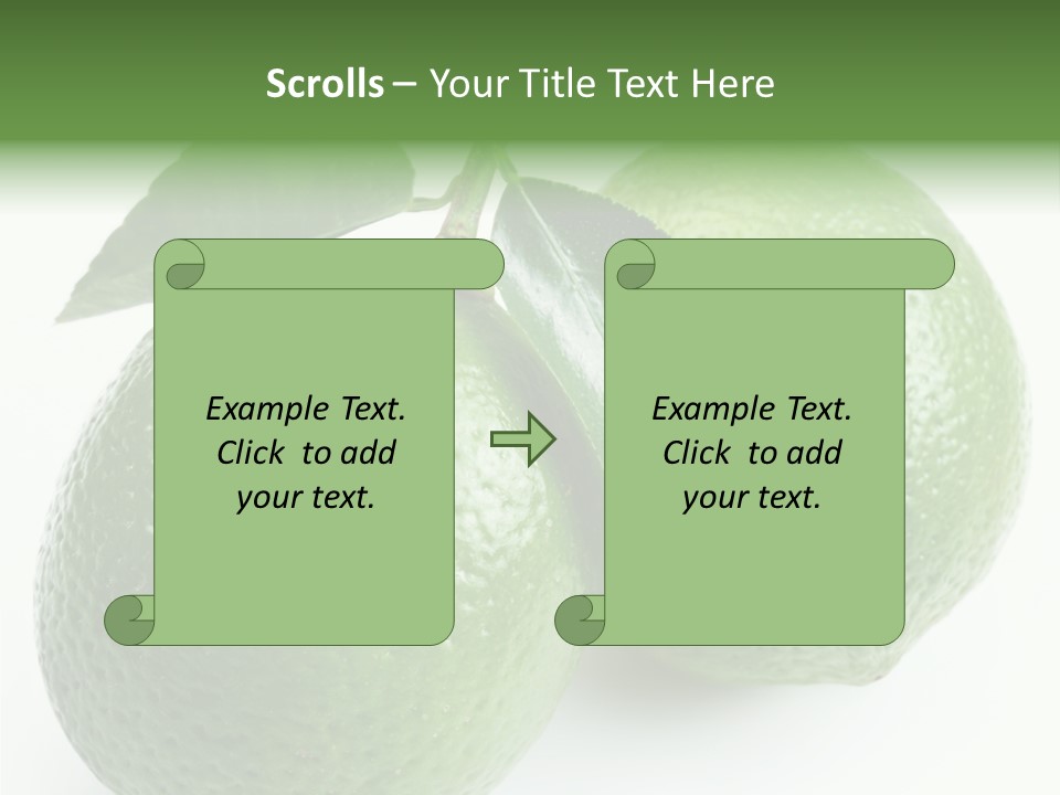 Background White Lime PowerPoint Template
