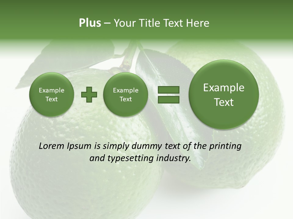 Background White Lime PowerPoint Template