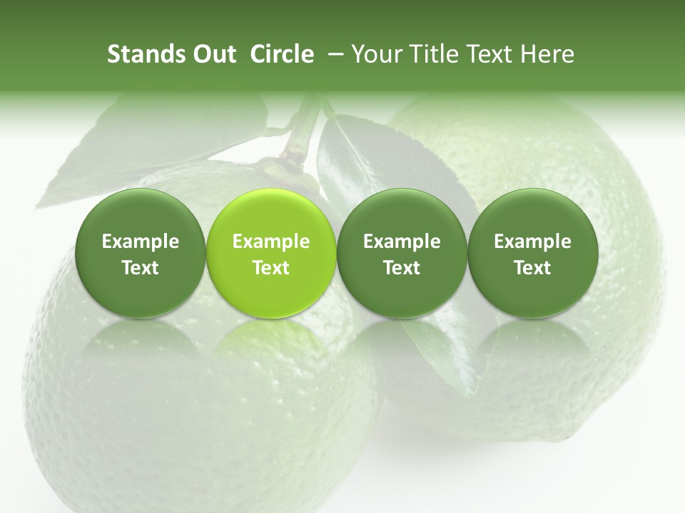 Background White Lime PowerPoint Template