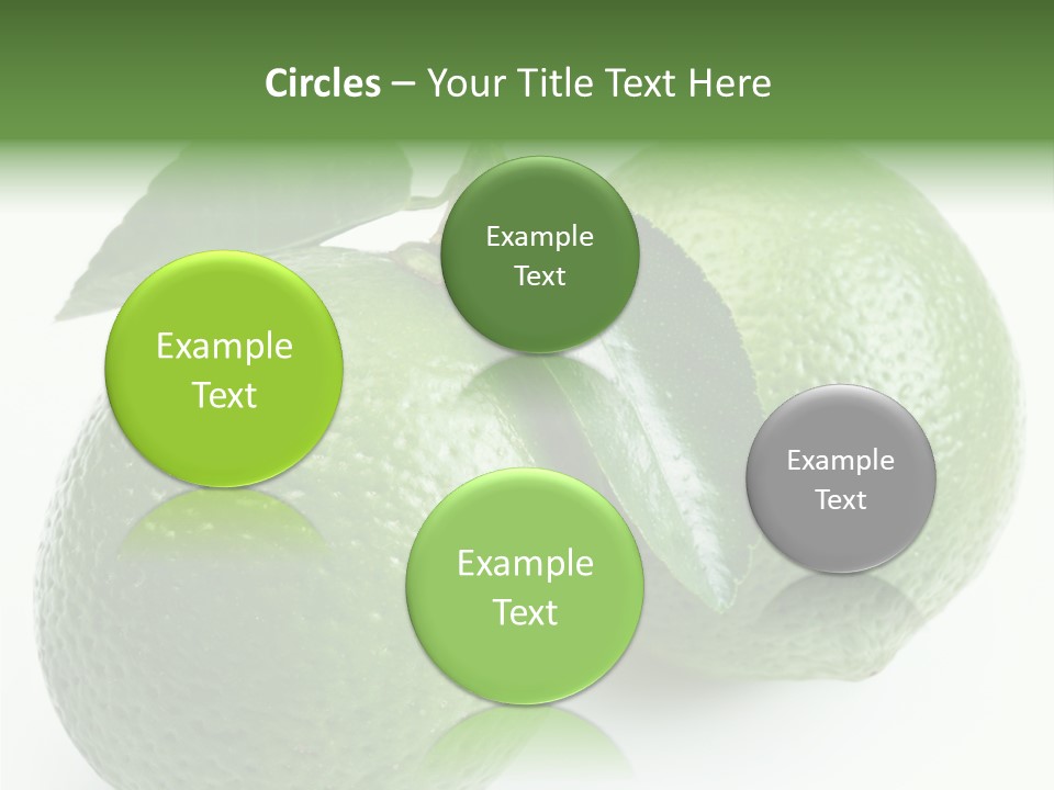 Background White Lime PowerPoint Template