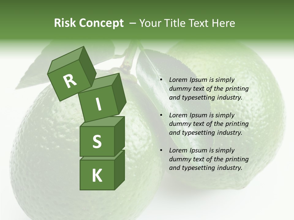 Background White Lime PowerPoint Template