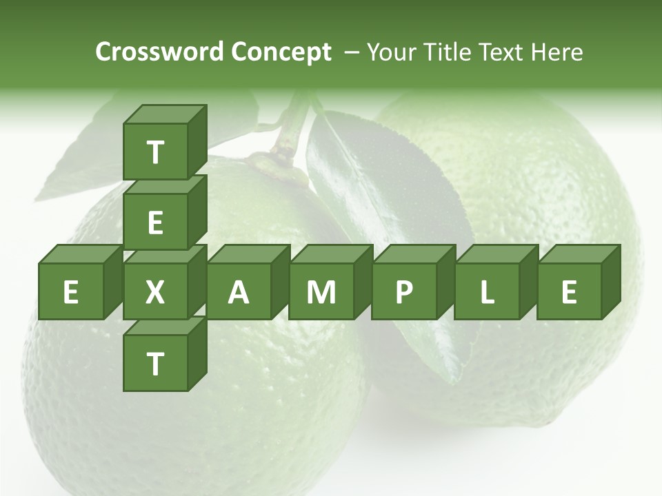 Background White Lime PowerPoint Template