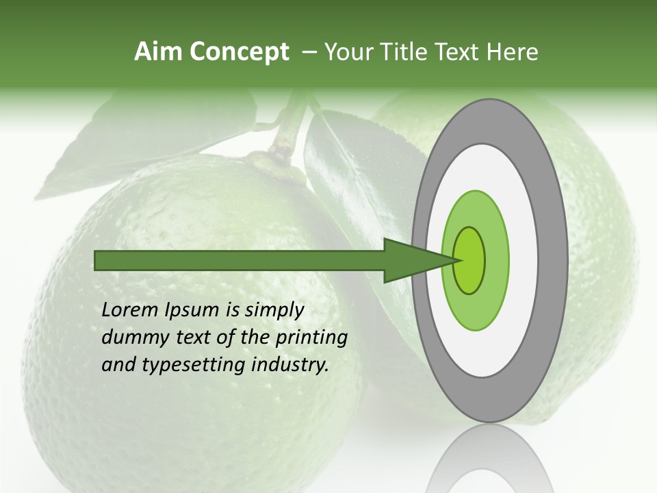 Background White Lime PowerPoint Template
