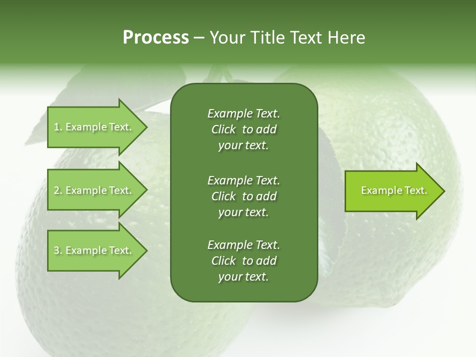 Background White Lime PowerPoint Template