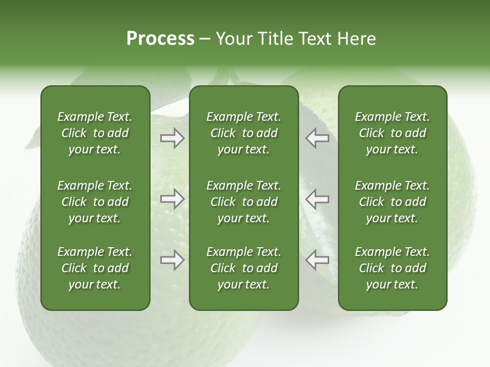Background White Lime PowerPoint Template