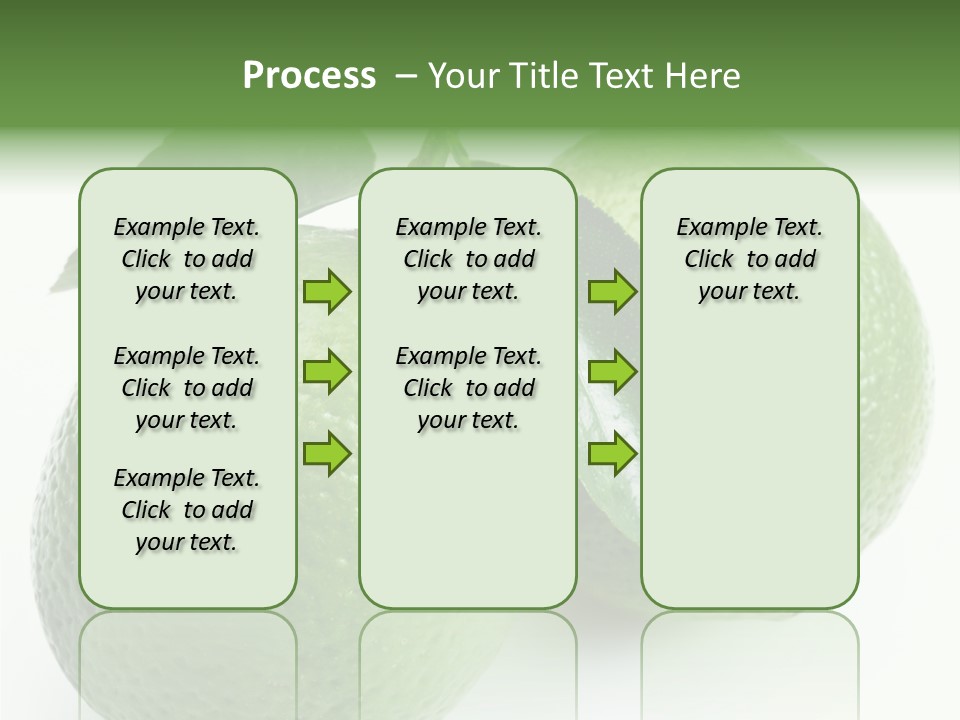 Background White Lime PowerPoint Template