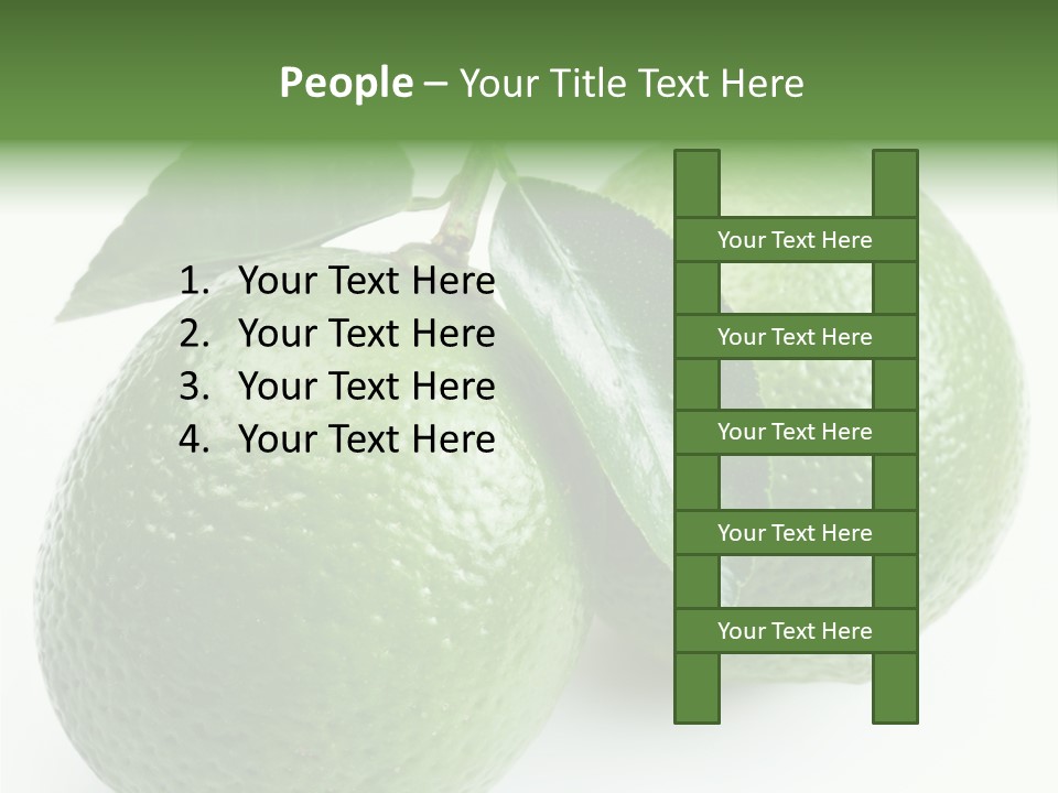 Background White Lime PowerPoint Template