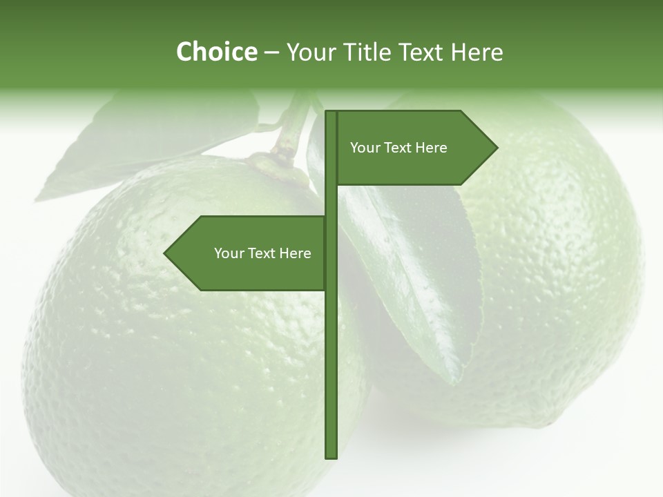 Background White Lime PowerPoint Template