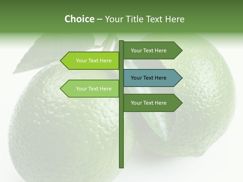 Background White Lime PowerPoint Template