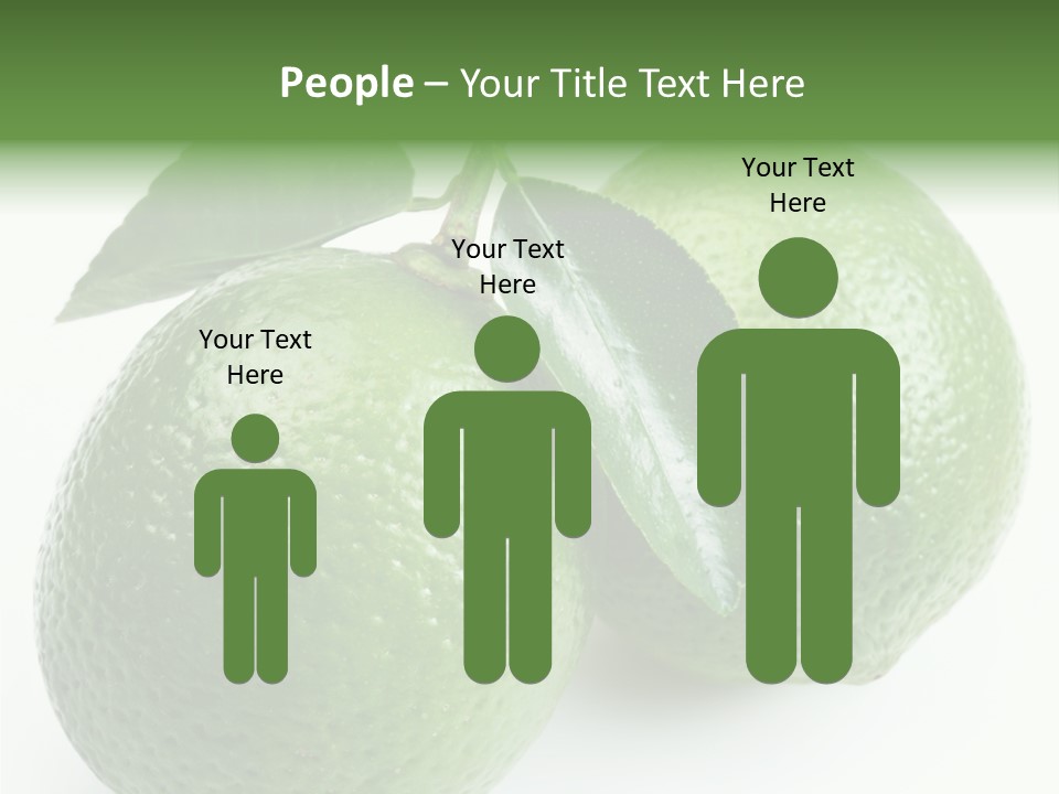 Background White Lime PowerPoint Template