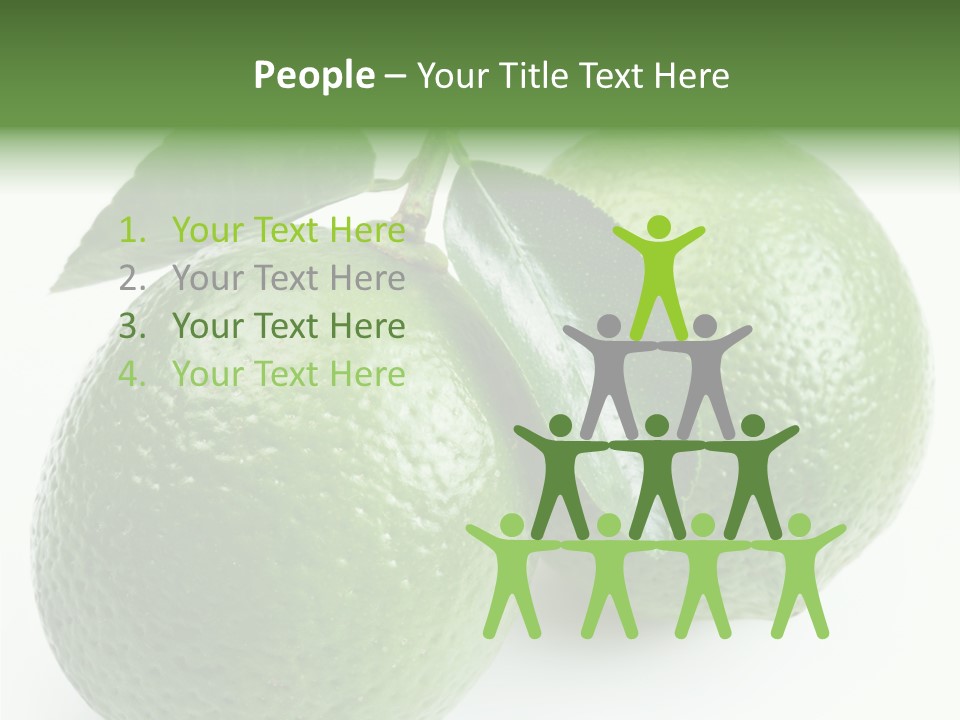 Background White Lime PowerPoint Template