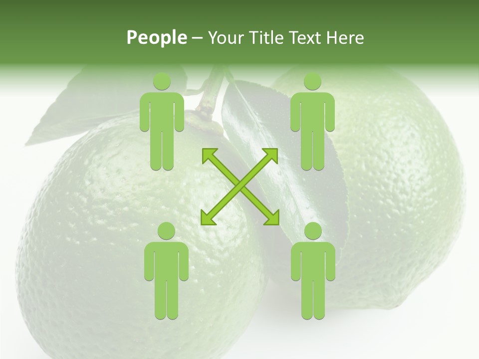 Background White Lime PowerPoint Template