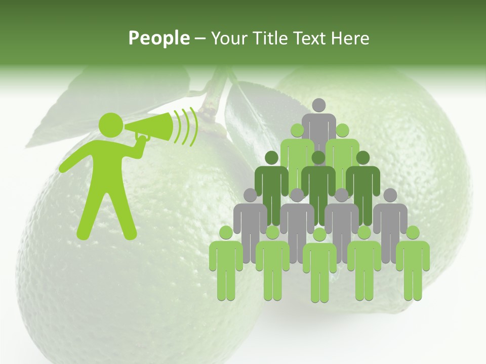 Background White Lime PowerPoint Template