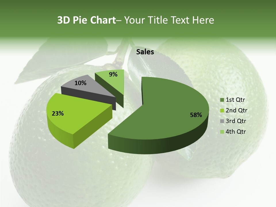 Background White Lime PowerPoint Template