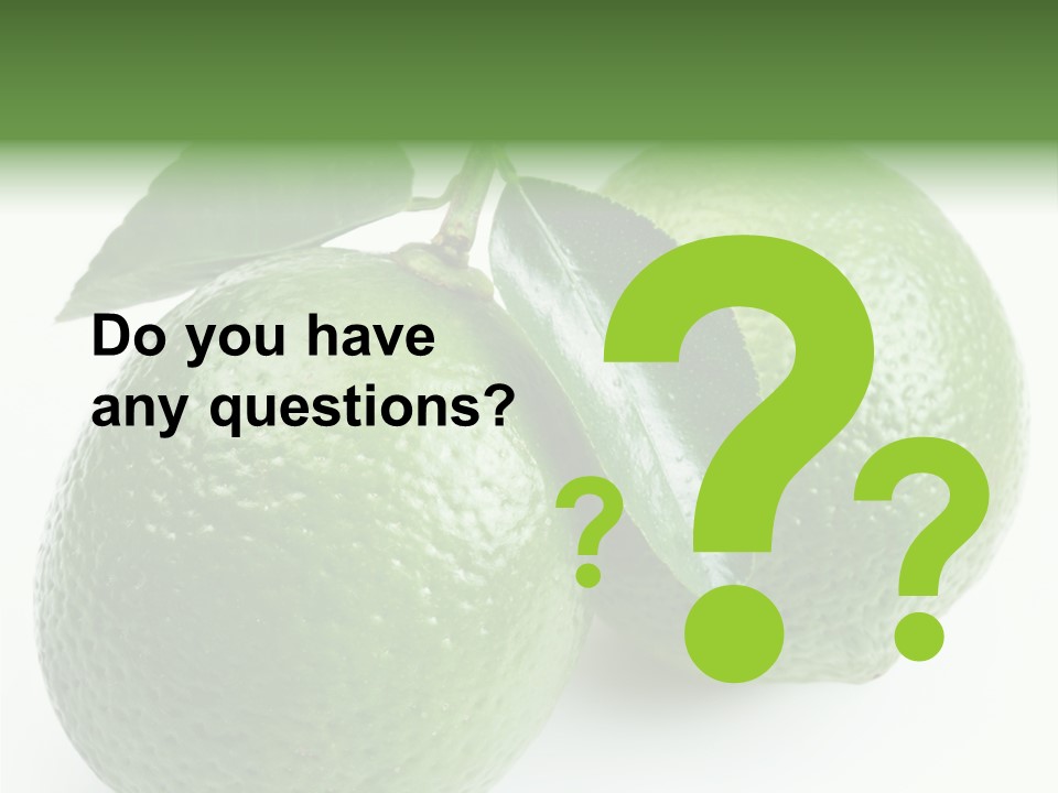 Background White Lime PowerPoint Template