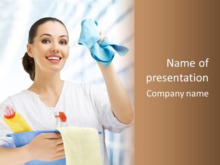 Domestic Female Occupation PowerPoint Template