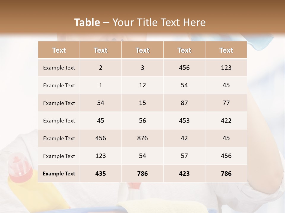 Domestic Female Occupation PowerPoint Template