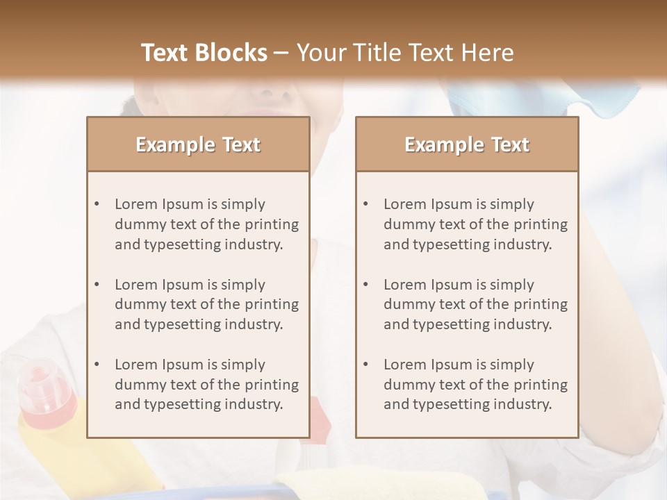 Domestic Female Occupation PowerPoint Template