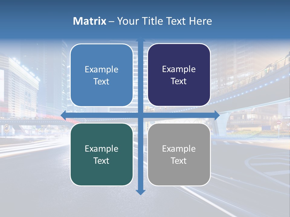 Movement District Tower PowerPoint Template