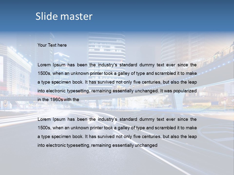 Movement District Tower PowerPoint Template