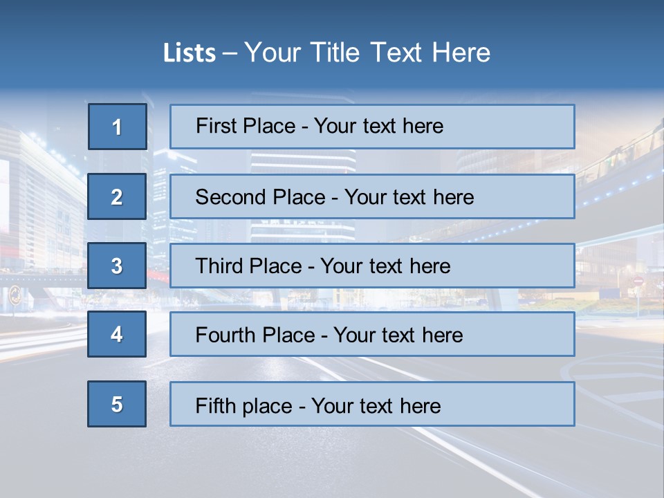 Movement District Tower PowerPoint Template