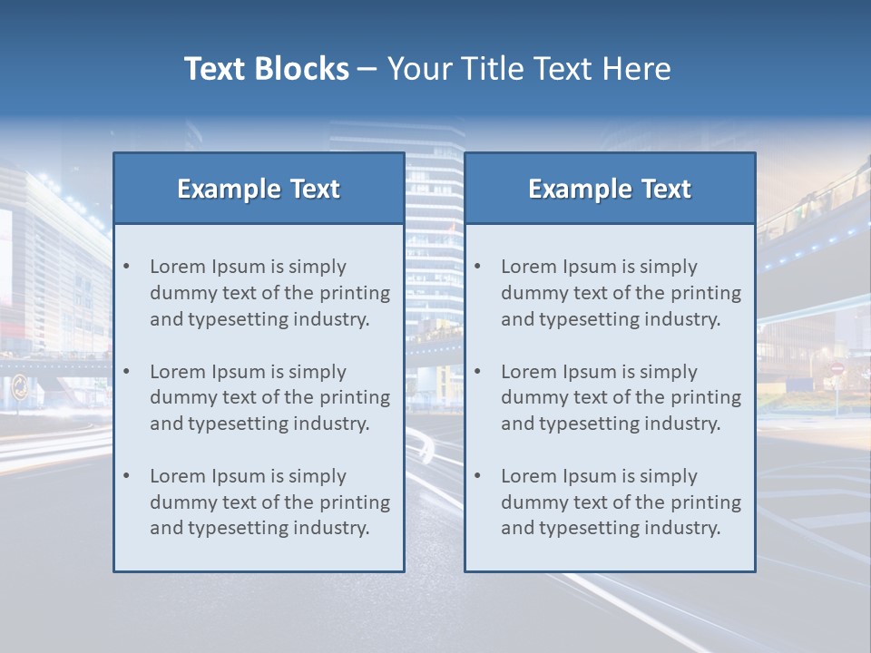 Movement District Tower PowerPoint Template
