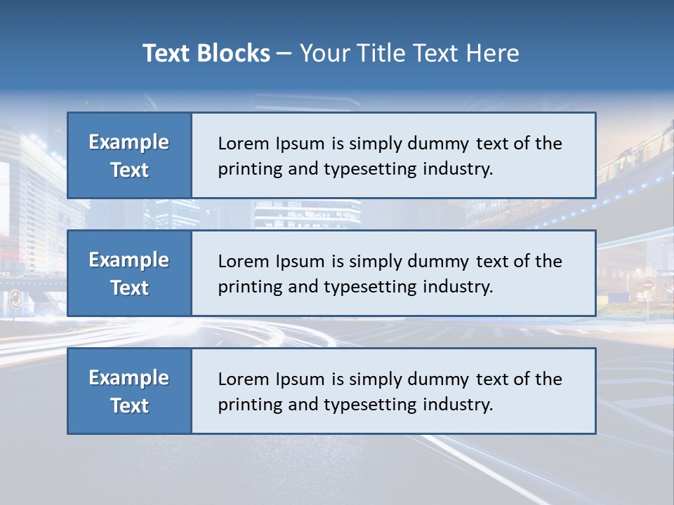 Movement District Tower PowerPoint Template