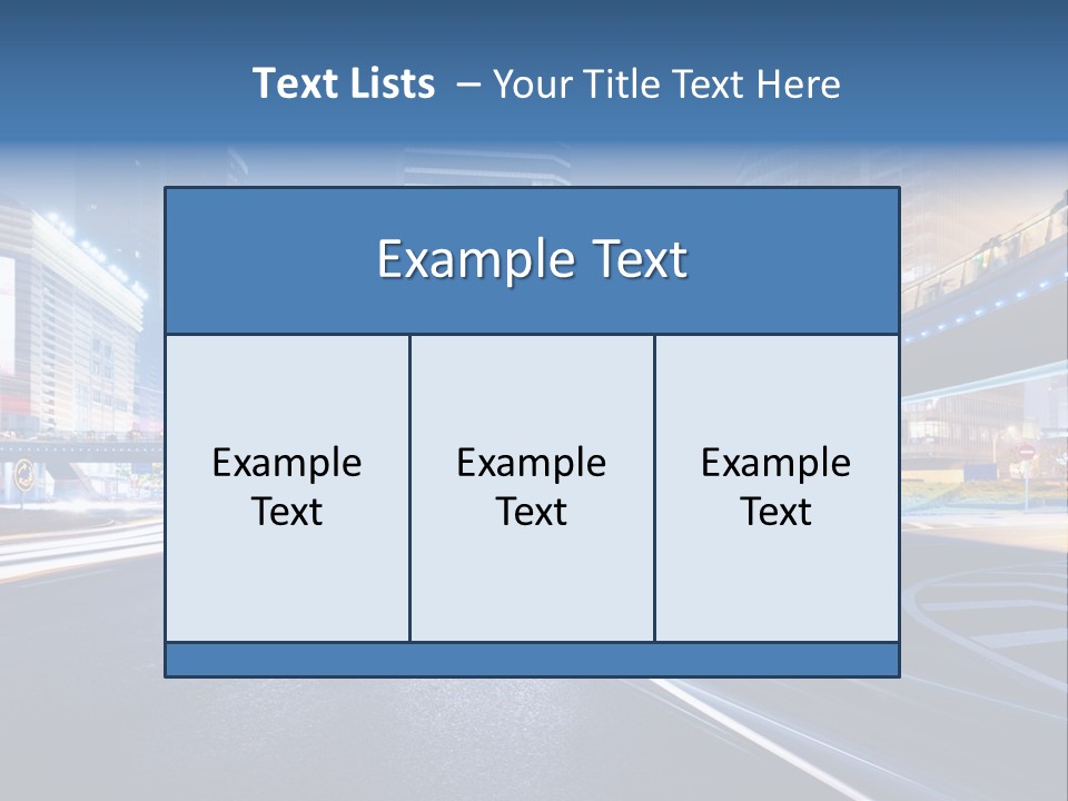 Movement District Tower PowerPoint Template