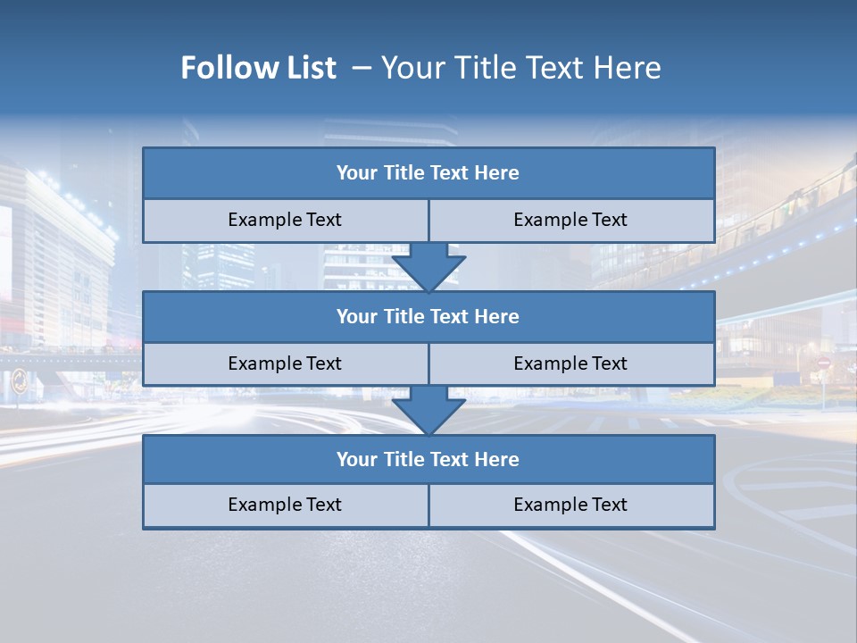 Movement District Tower PowerPoint Template
