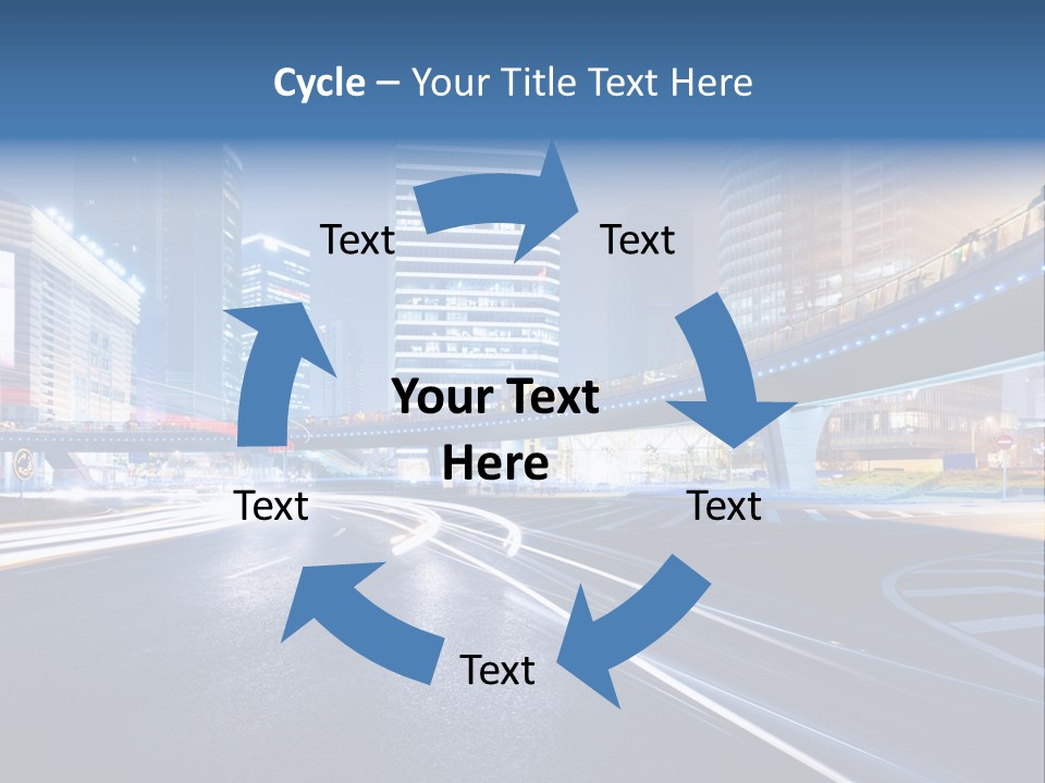 Movement District Tower PowerPoint Template