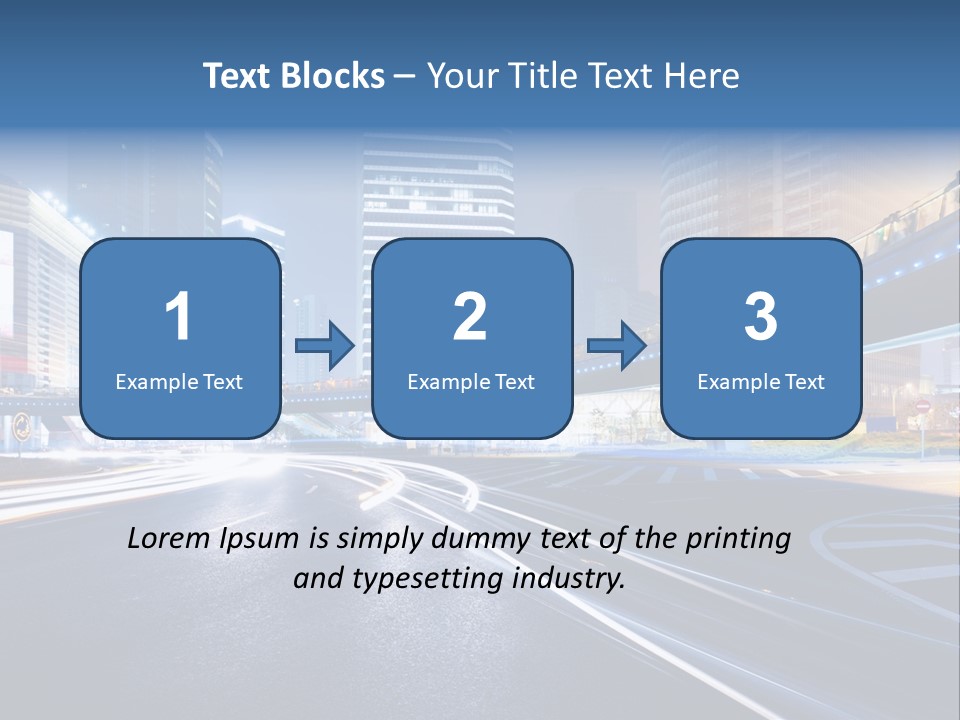 Movement District Tower PowerPoint Template