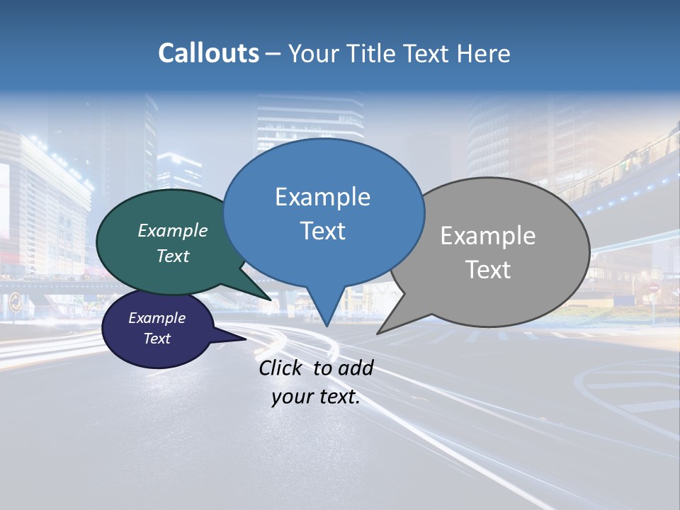 Movement District Tower PowerPoint Template