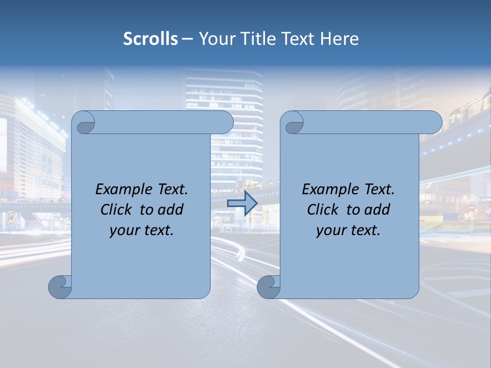 Movement District Tower PowerPoint Template