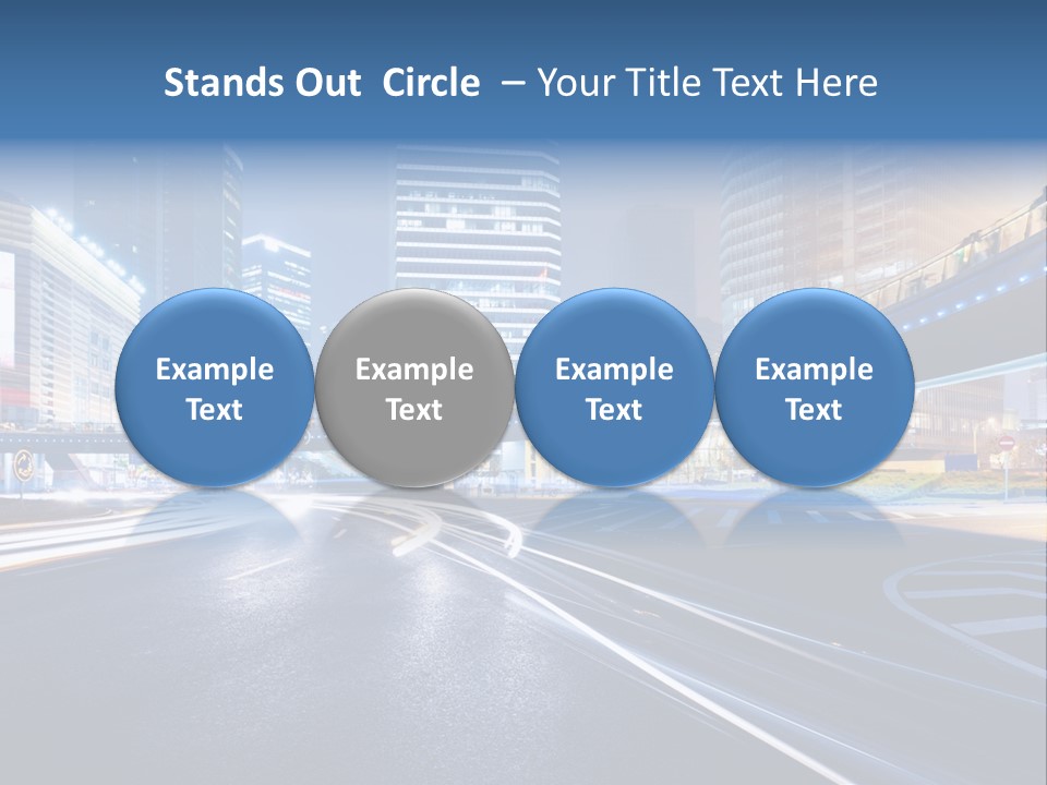 Movement District Tower PowerPoint Template