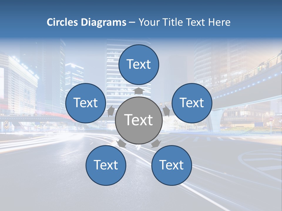 Movement District Tower PowerPoint Template