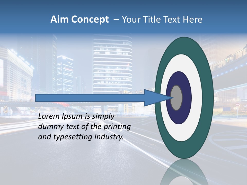 Movement District Tower PowerPoint Template