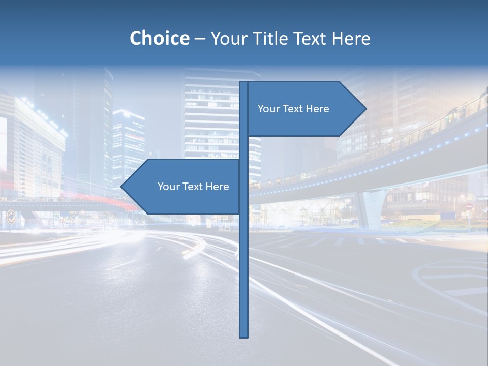 Movement District Tower PowerPoint Template