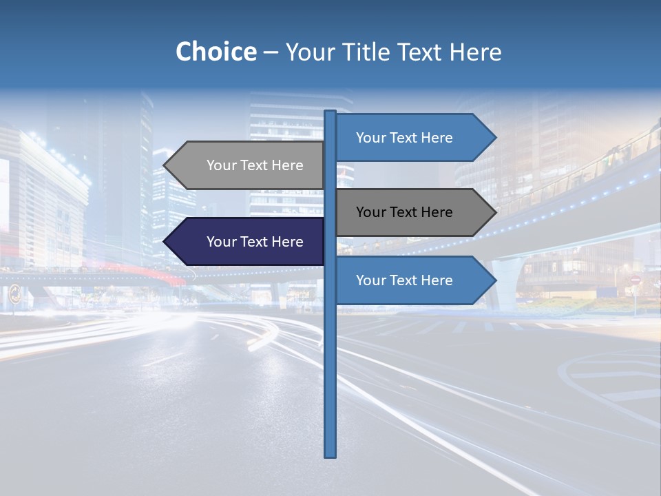 Movement District Tower PowerPoint Template