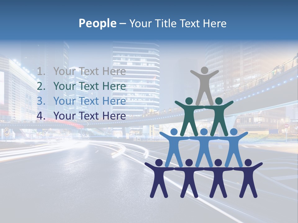 Movement District Tower PowerPoint Template