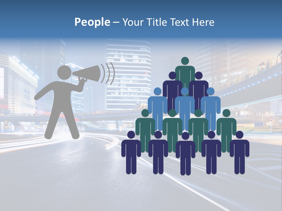 Movement District Tower PowerPoint Template