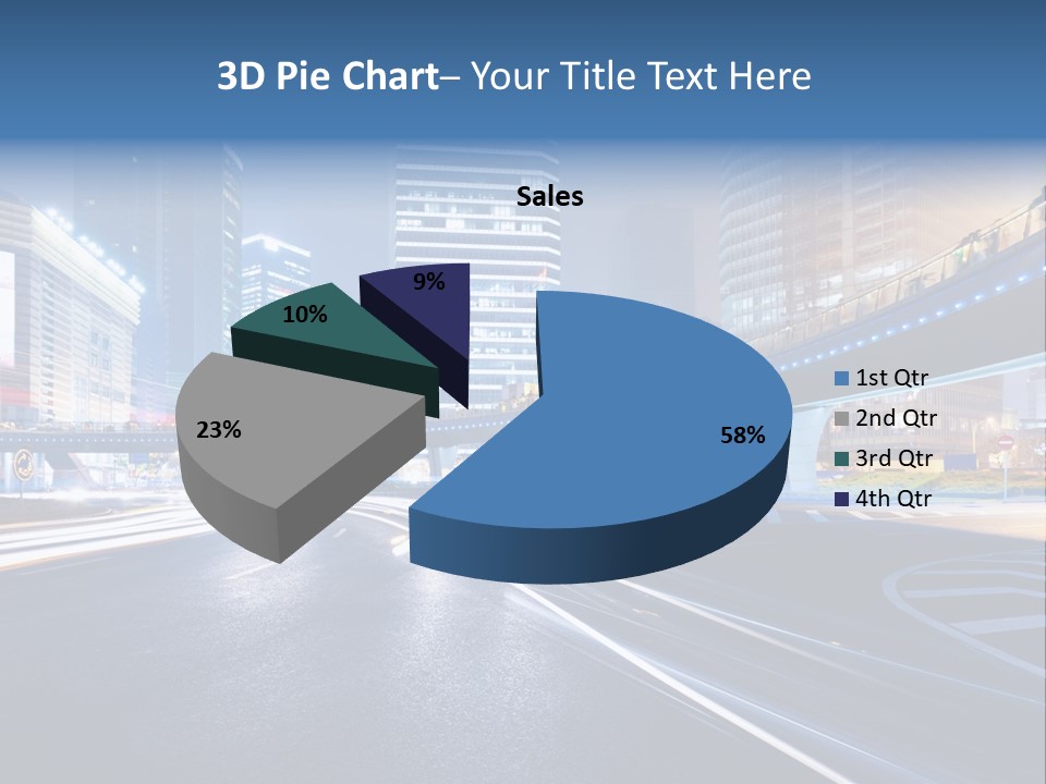Movement District Tower PowerPoint Template