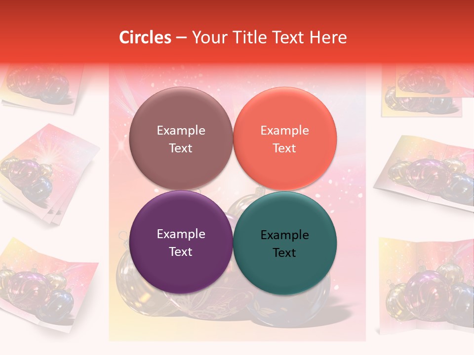 Adornment Dress Postcard PowerPoint Template