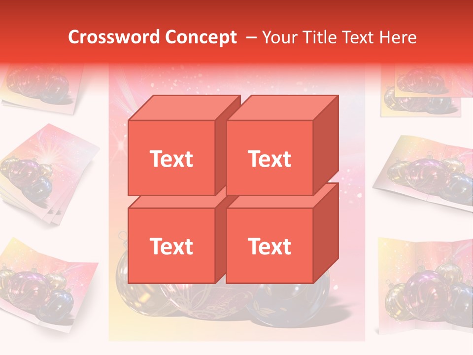 Adornment Dress Postcard PowerPoint Template